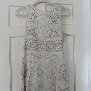 Calypso St. Barth white beaded dress